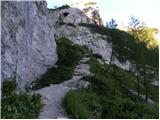 Ravenska Kočna - Kranjska koča na Ledinah